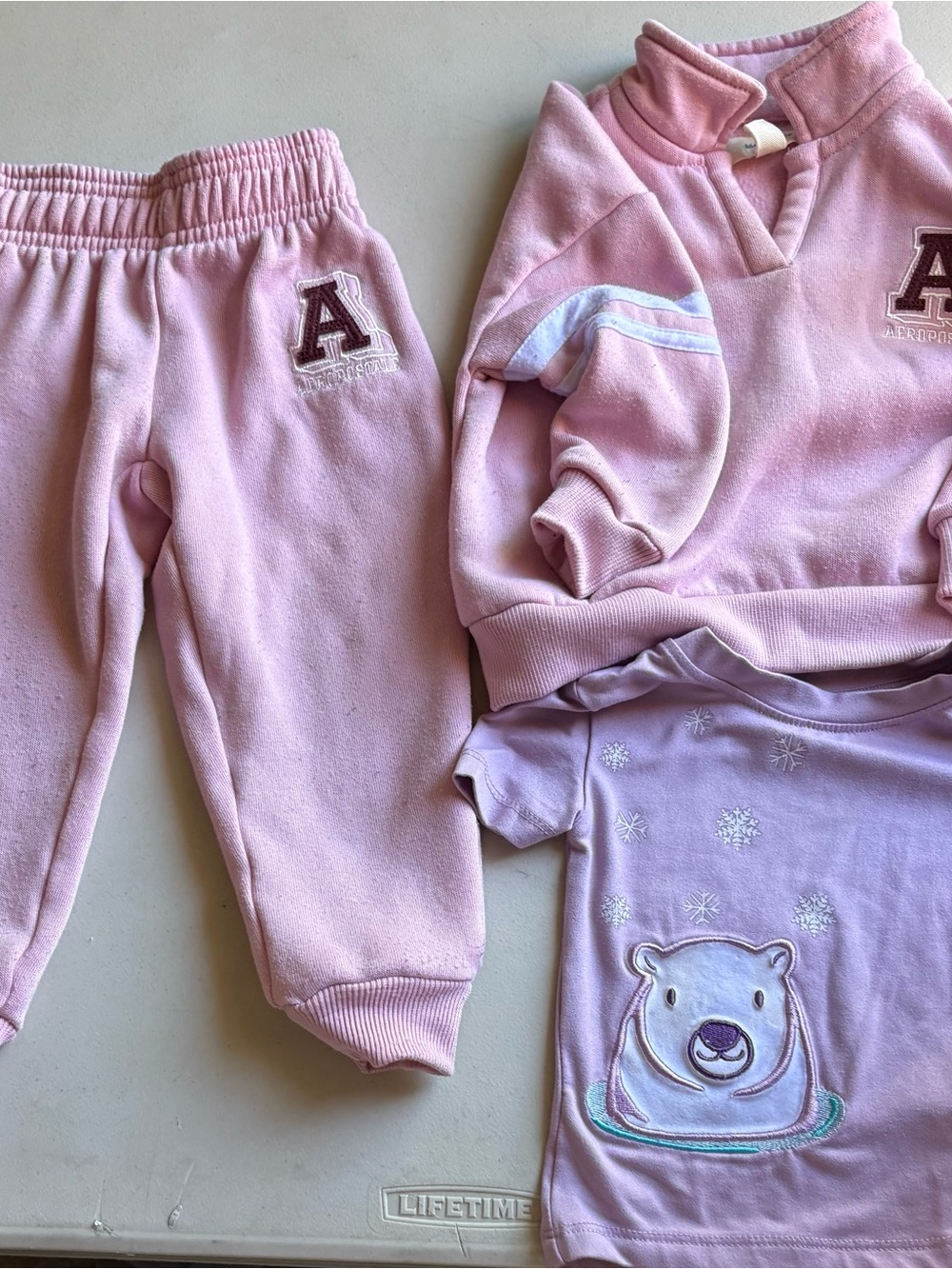 Kids Aeropostale Sweatsuit w/ Penelope Mack Tee 2T